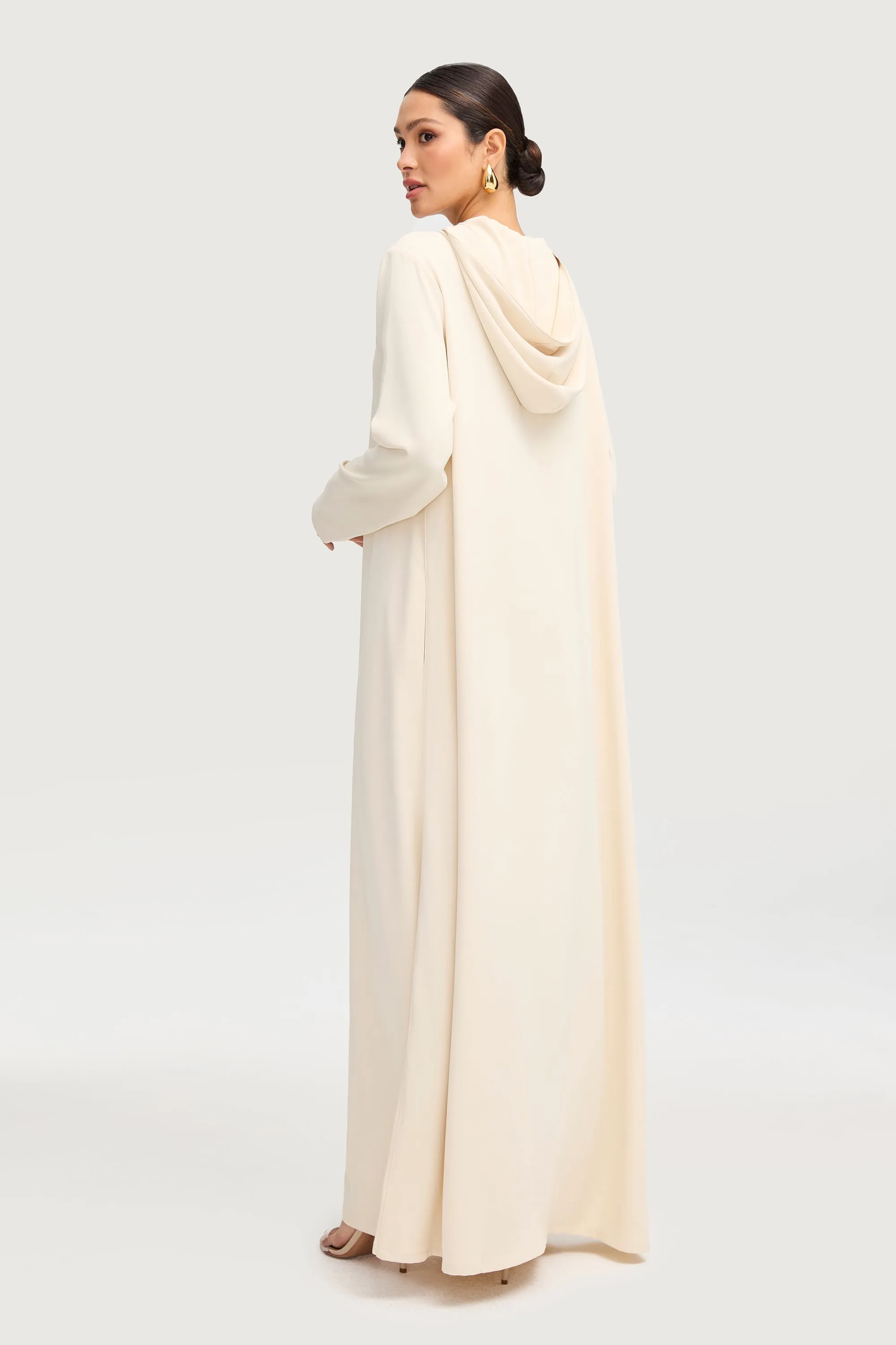 Aisha Hoodie Abaya - Off White