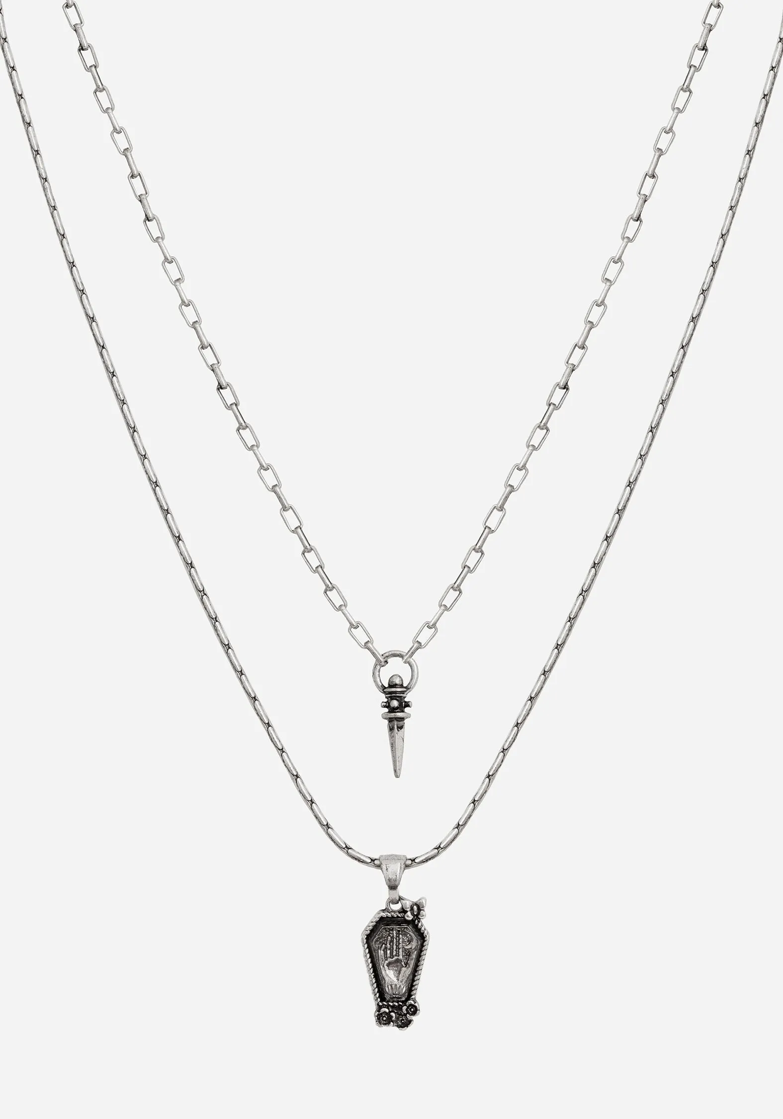 Arbor Coffin Pendant Necklace