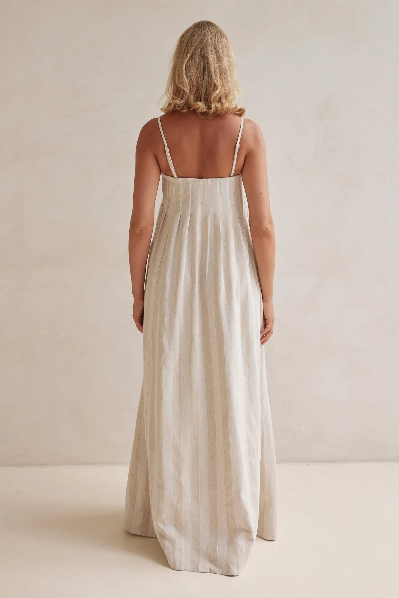 Ariana Maxi Dress (Beige)