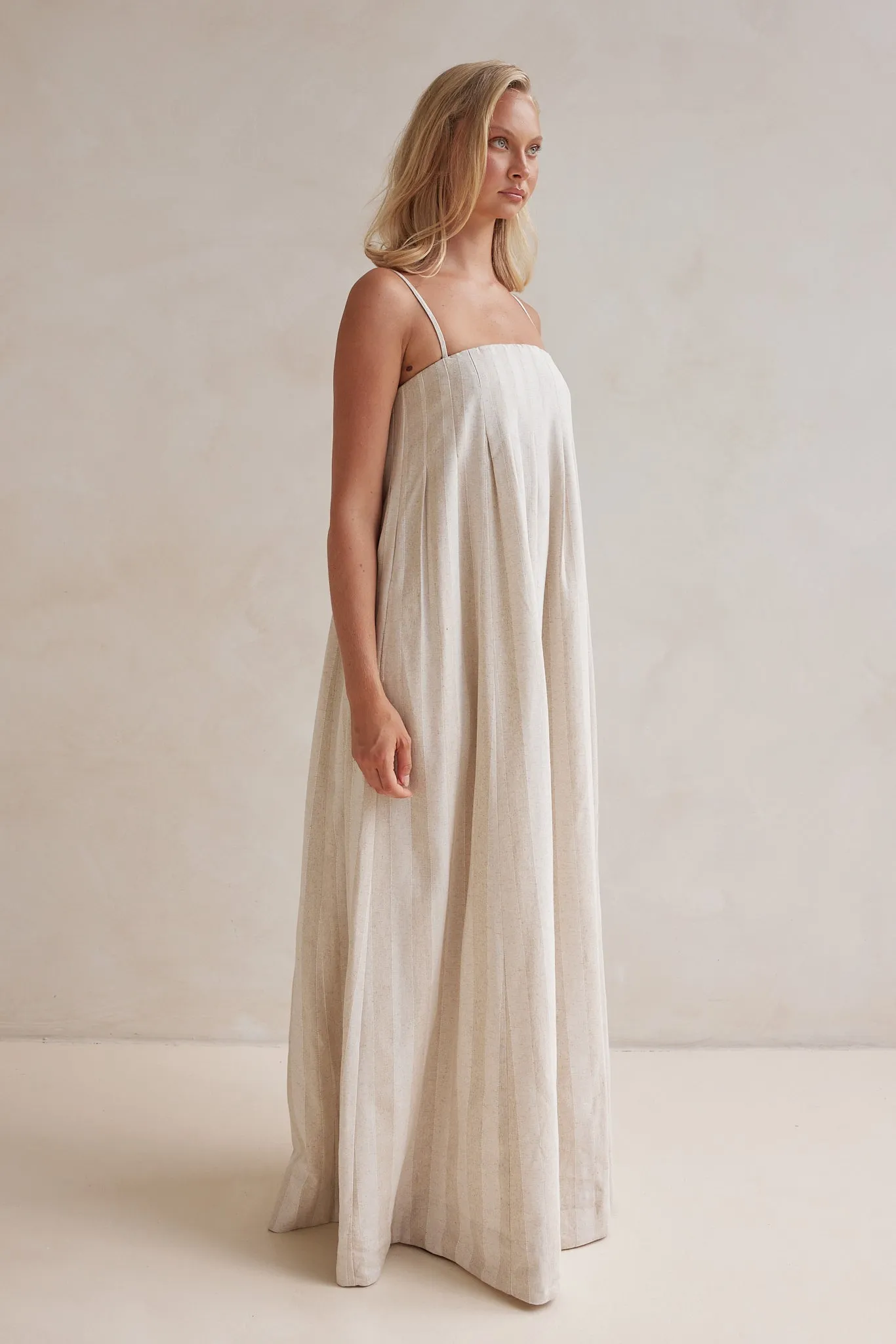 Ariana Maxi Dress (Beige)