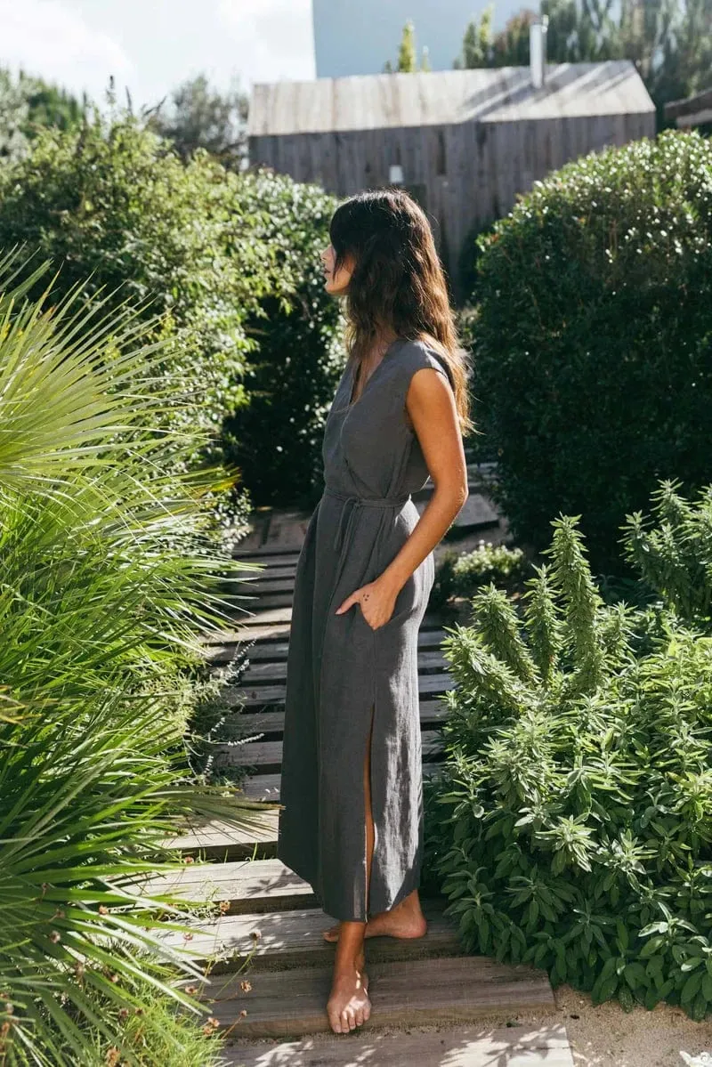Aurora Women's Linen Mid-length Dress | Multiple Colours