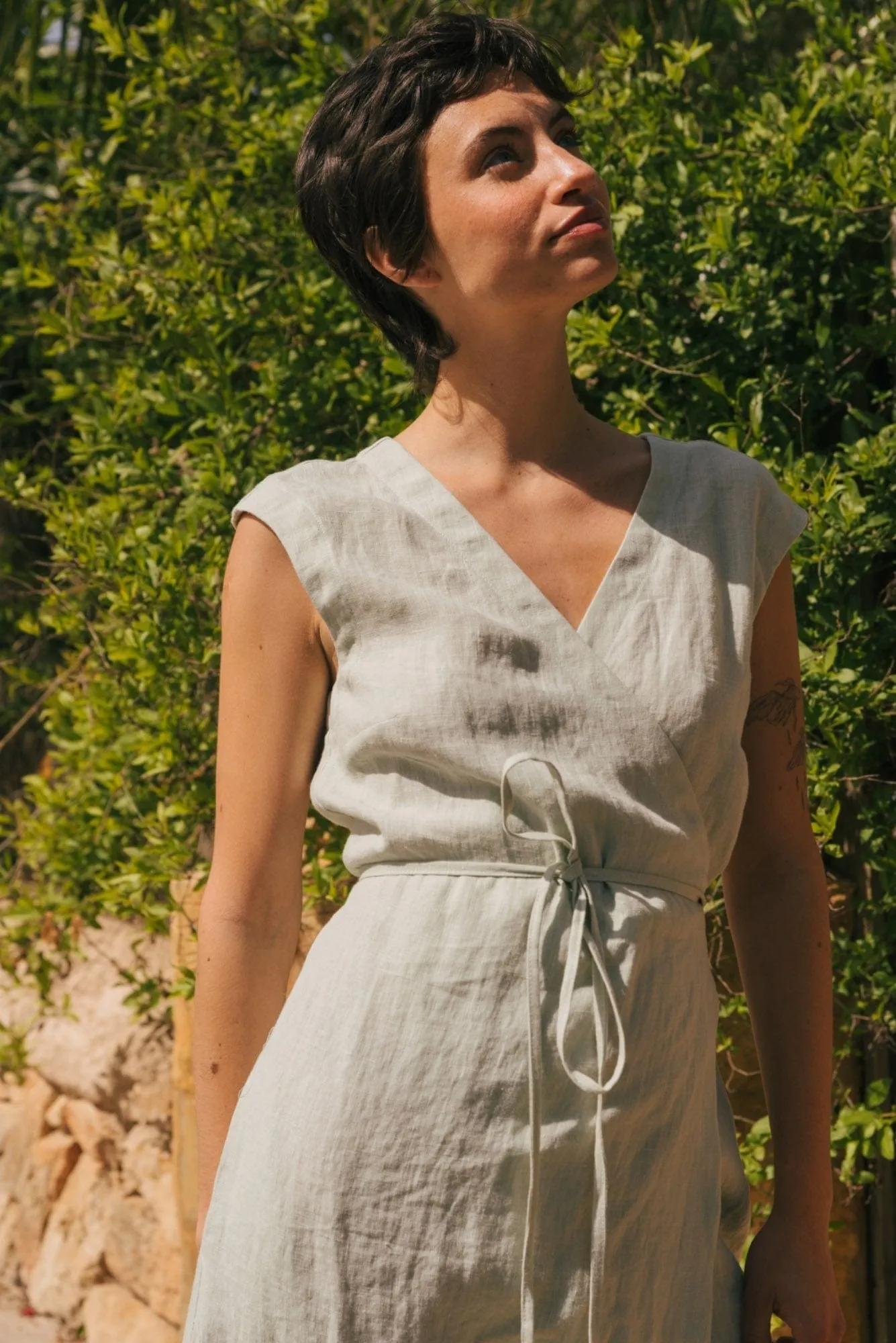 Aurora Women's Linen Mid-length Dress | Multiple Colours