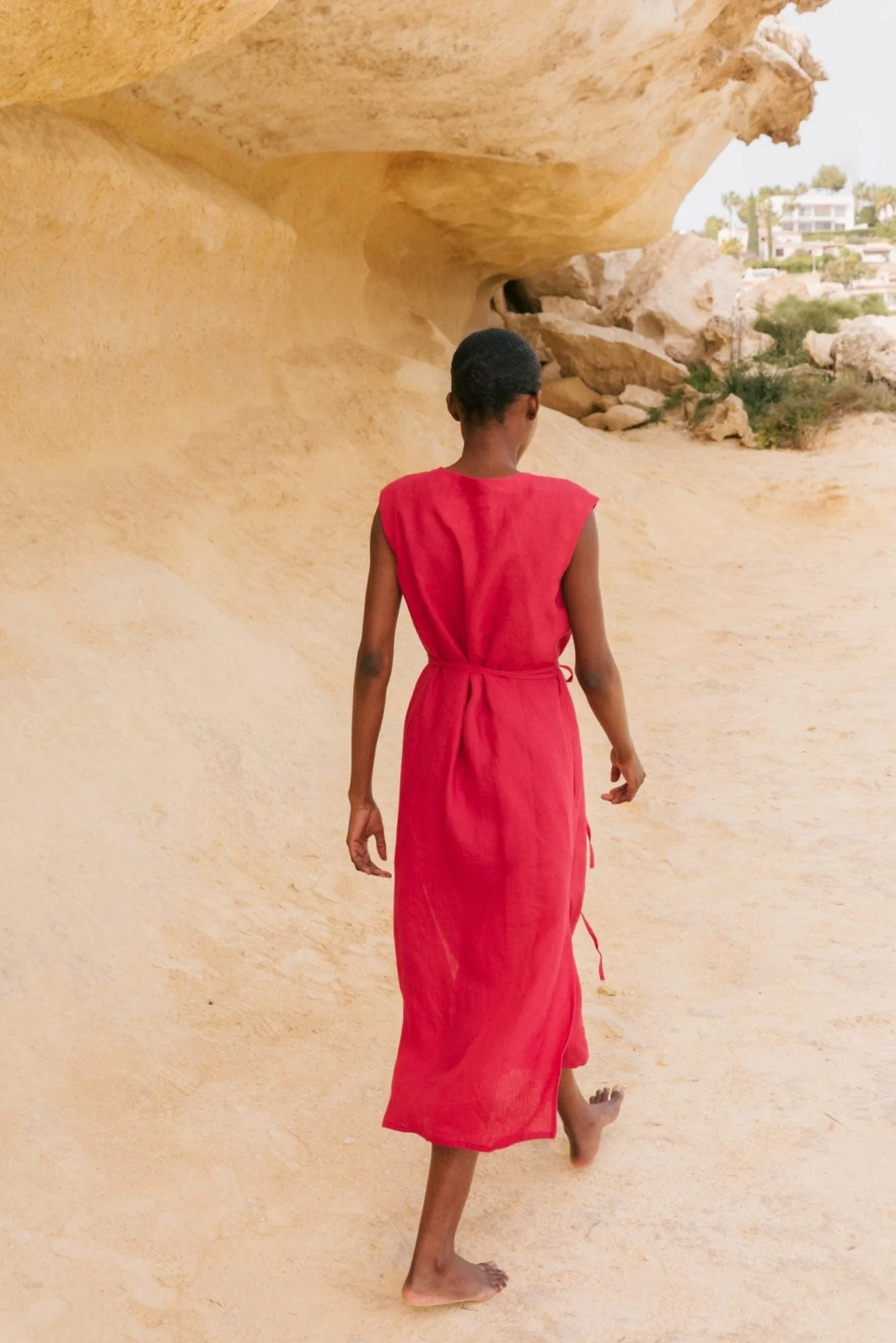 Aurora Women's Linen Mid-length Dress | Multiple Colours