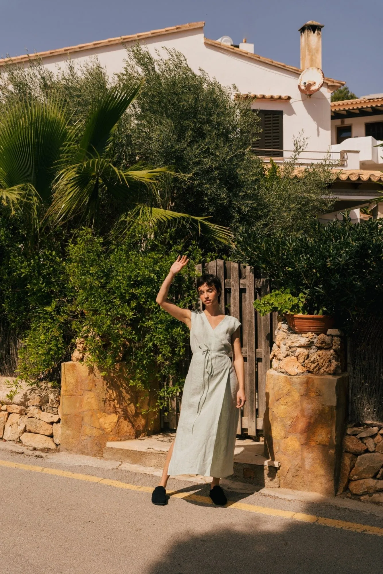 Aurora Women's Linen Mid-length Dress | Multiple Colours