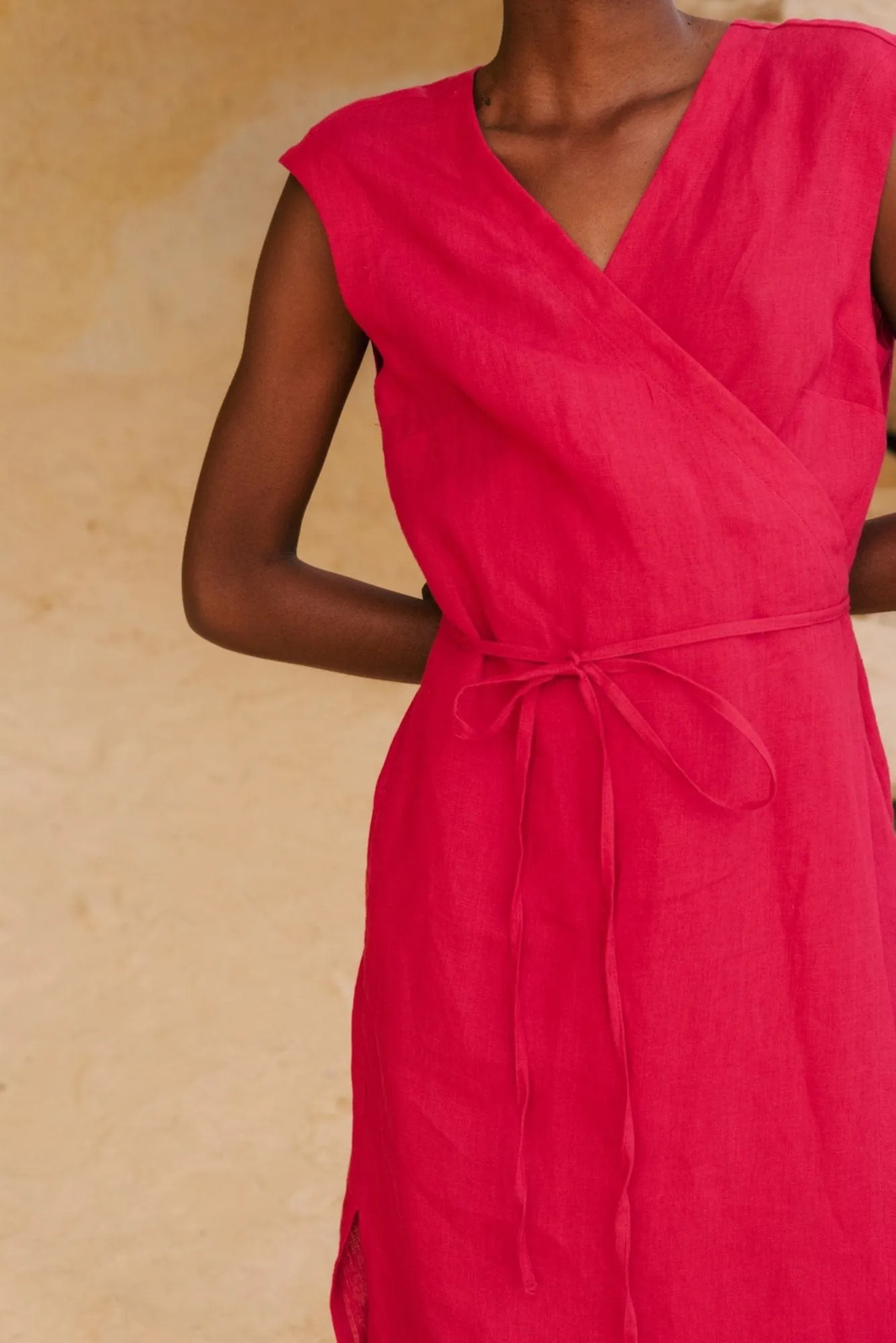 Aurora Women's Linen Mid-length Dress | Multiple Colours