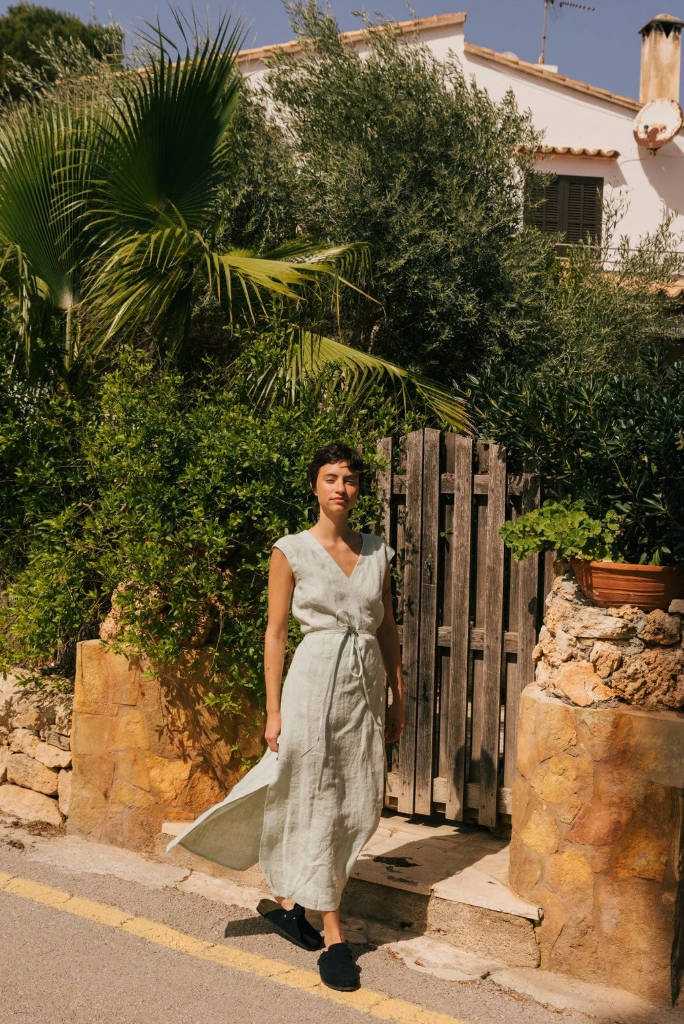 Aurora Women's Linen Mid-length Dress | Multiple Colours