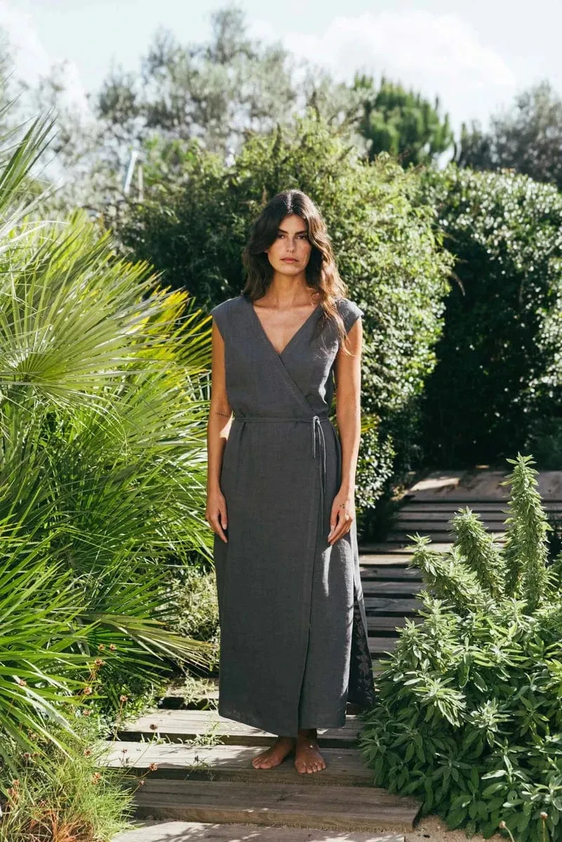 Aurora Women's Linen Mid-length Dress | Multiple Colours