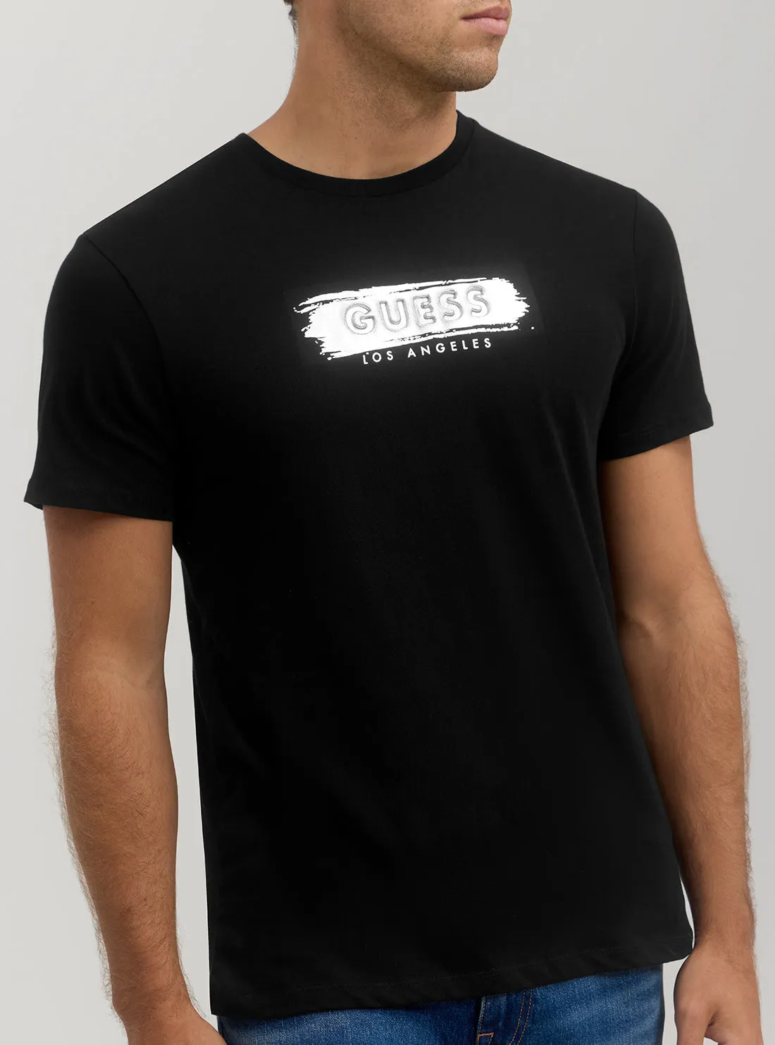 Black Metallic Logo T-Shirt