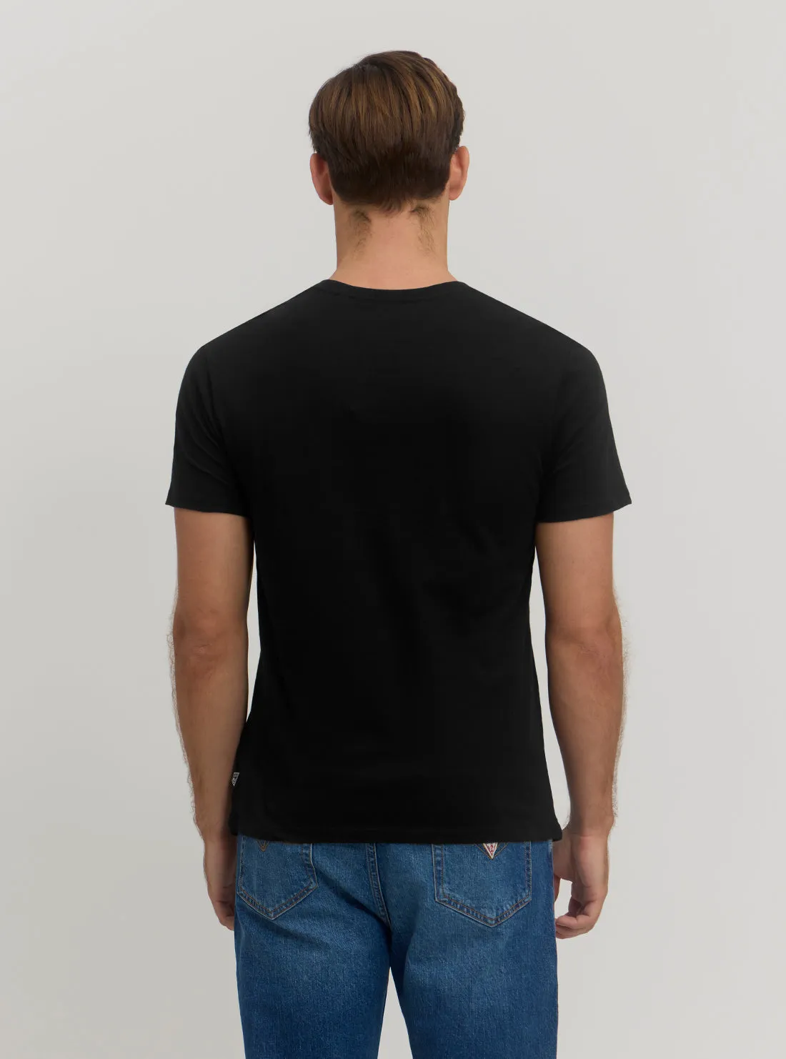 Black Metallic Logo T-Shirt