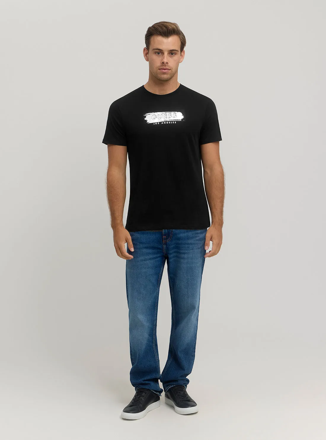 Black Metallic Logo T-Shirt