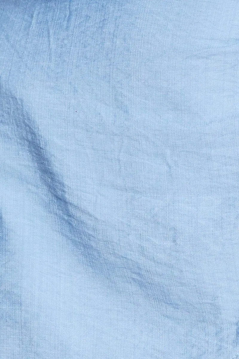 Blue Wrap Skirt Mini High Rise