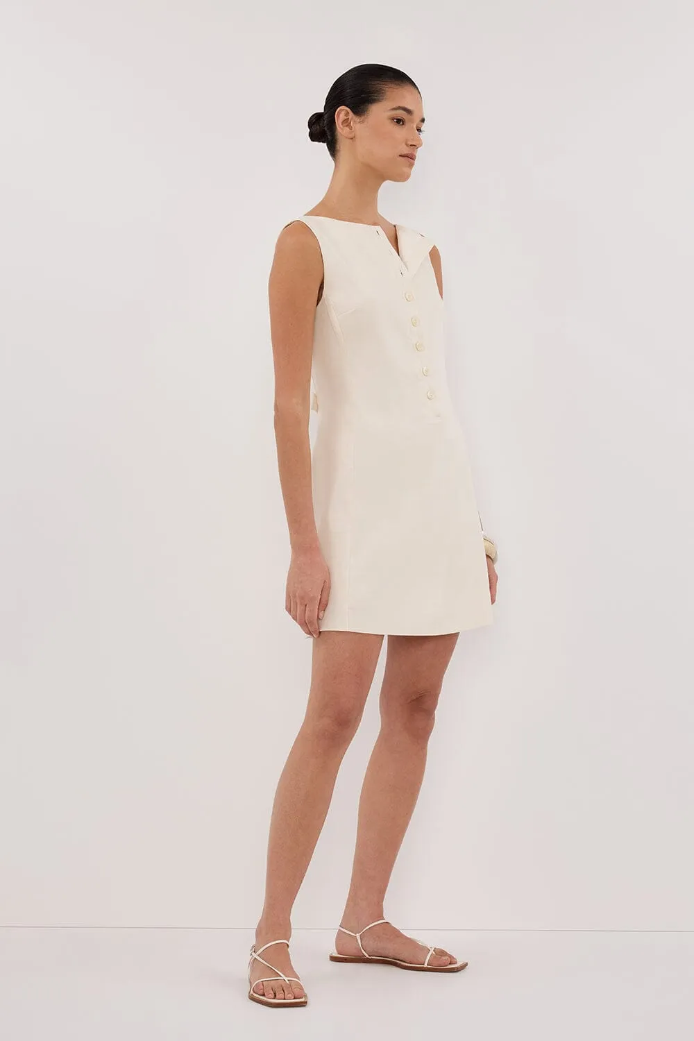 BRAX CREAM BOAT NECK MINI DRESS