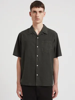 Camicia Casual in Popeline e Tencel Oliva