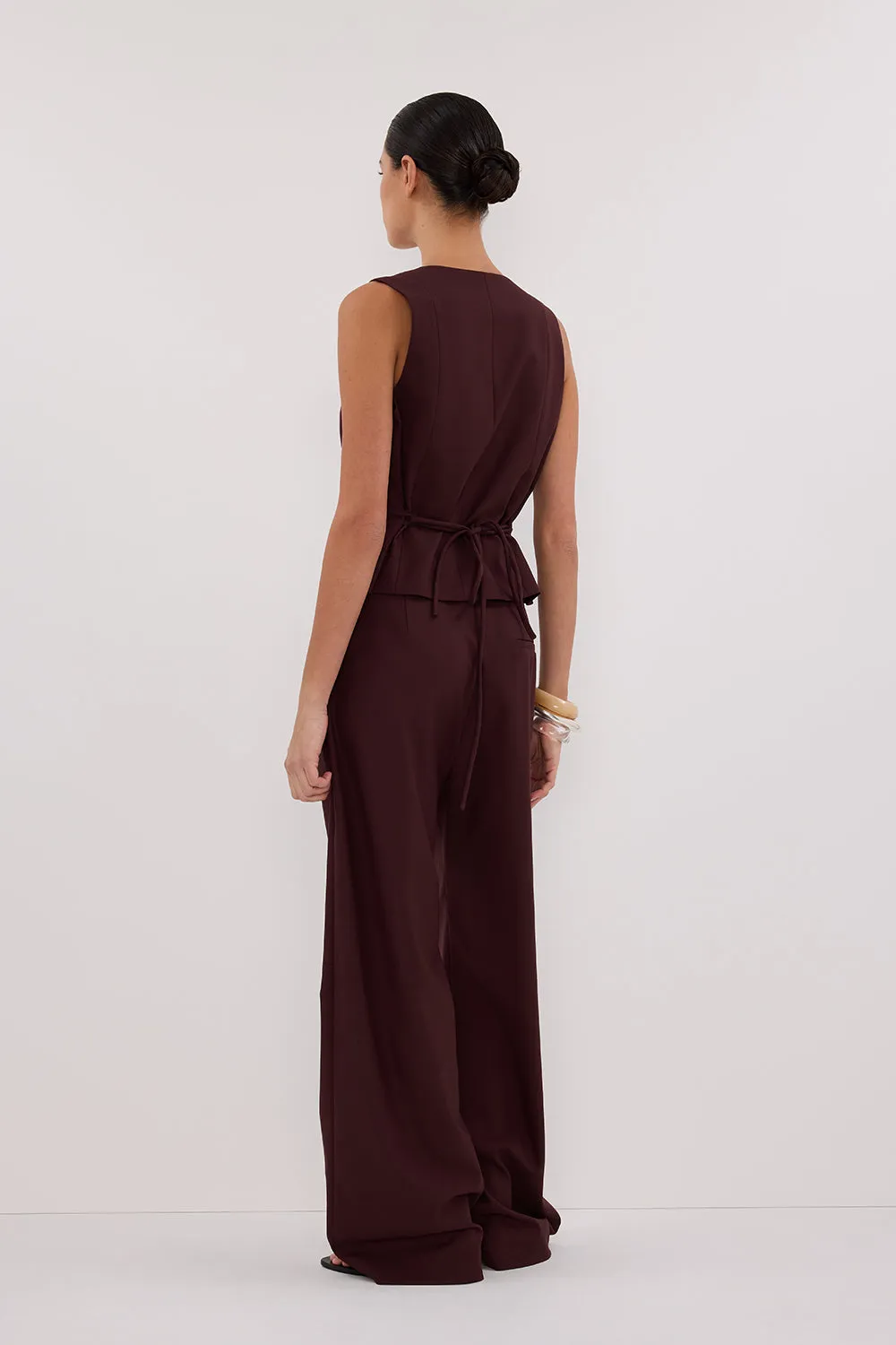 CAMILLA WALNUT ASYM TOP