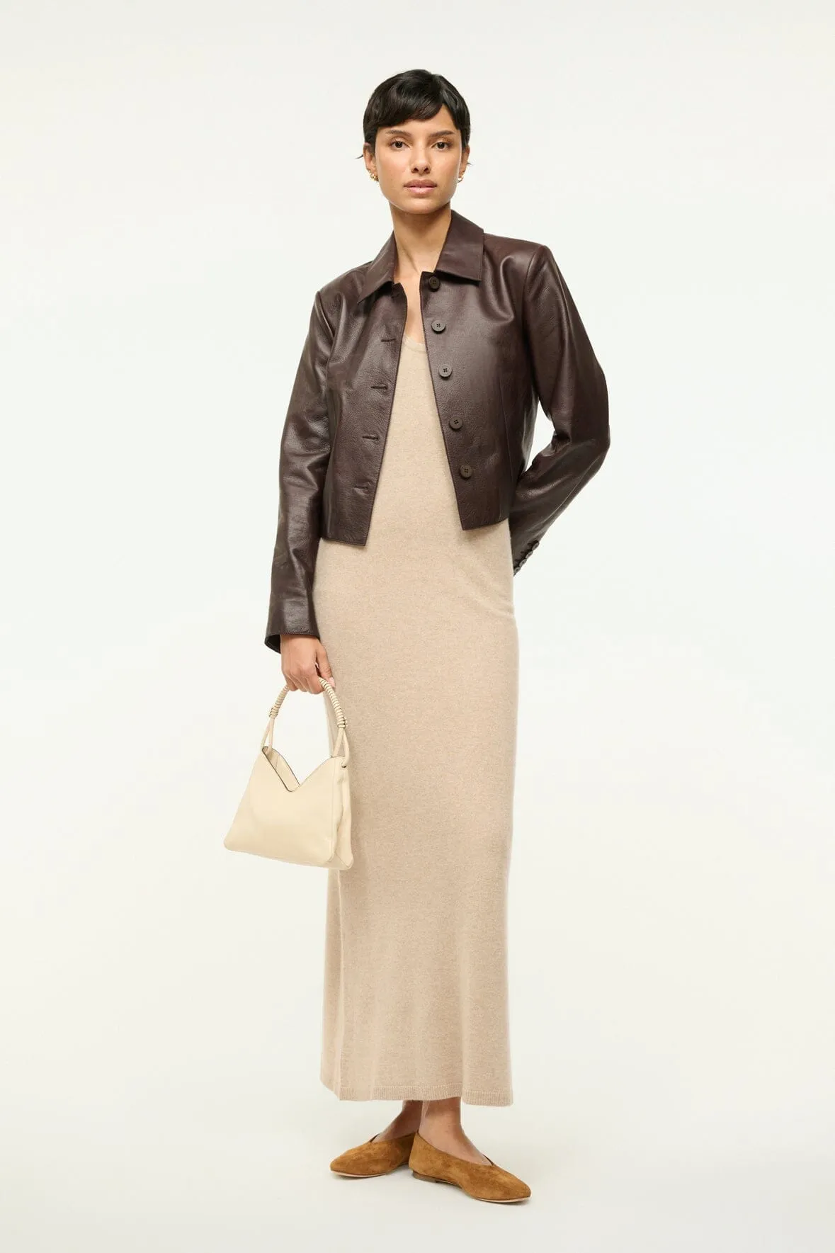 CANELA CASHMERE DRESS | STONE