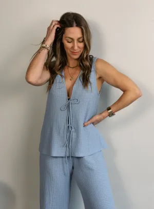 Cerena Waffle Knit Vest - Final Sale