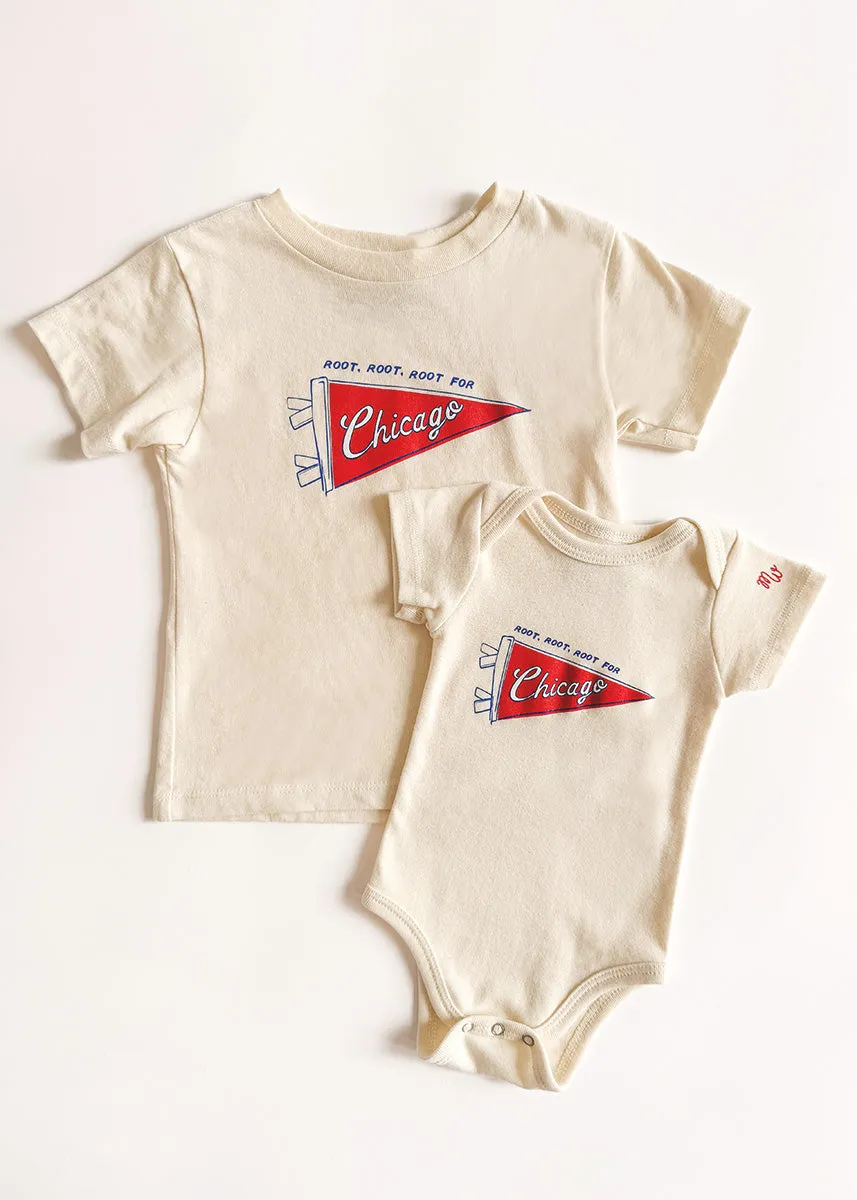 Chicago Pennant Onesie