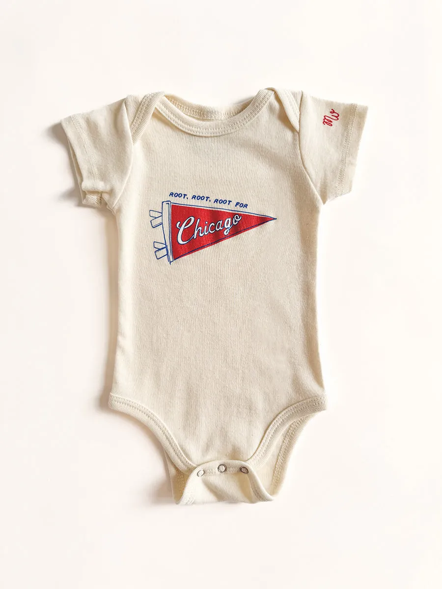 Chicago Pennant Onesie