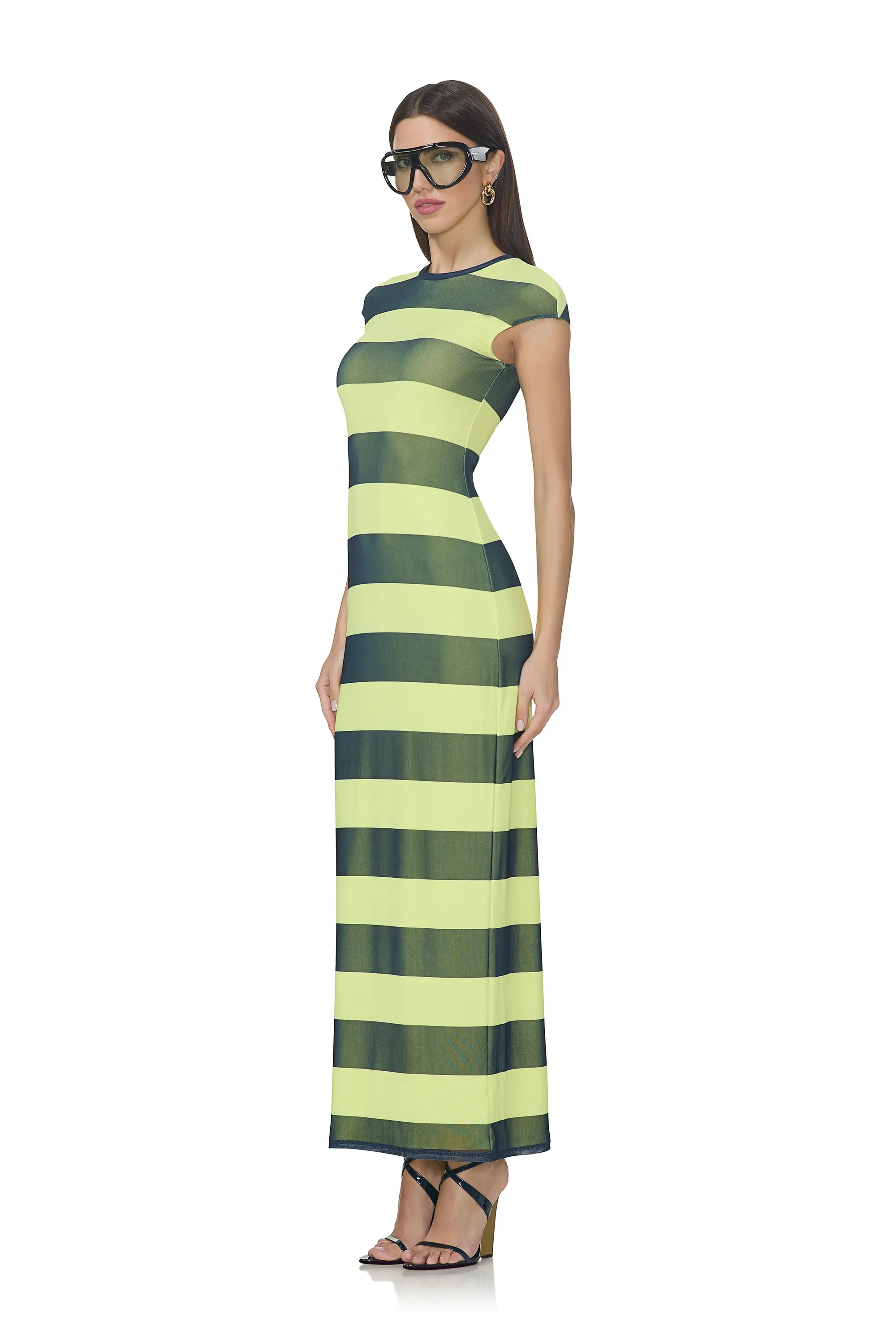 Cody Dress - Lime Rugby