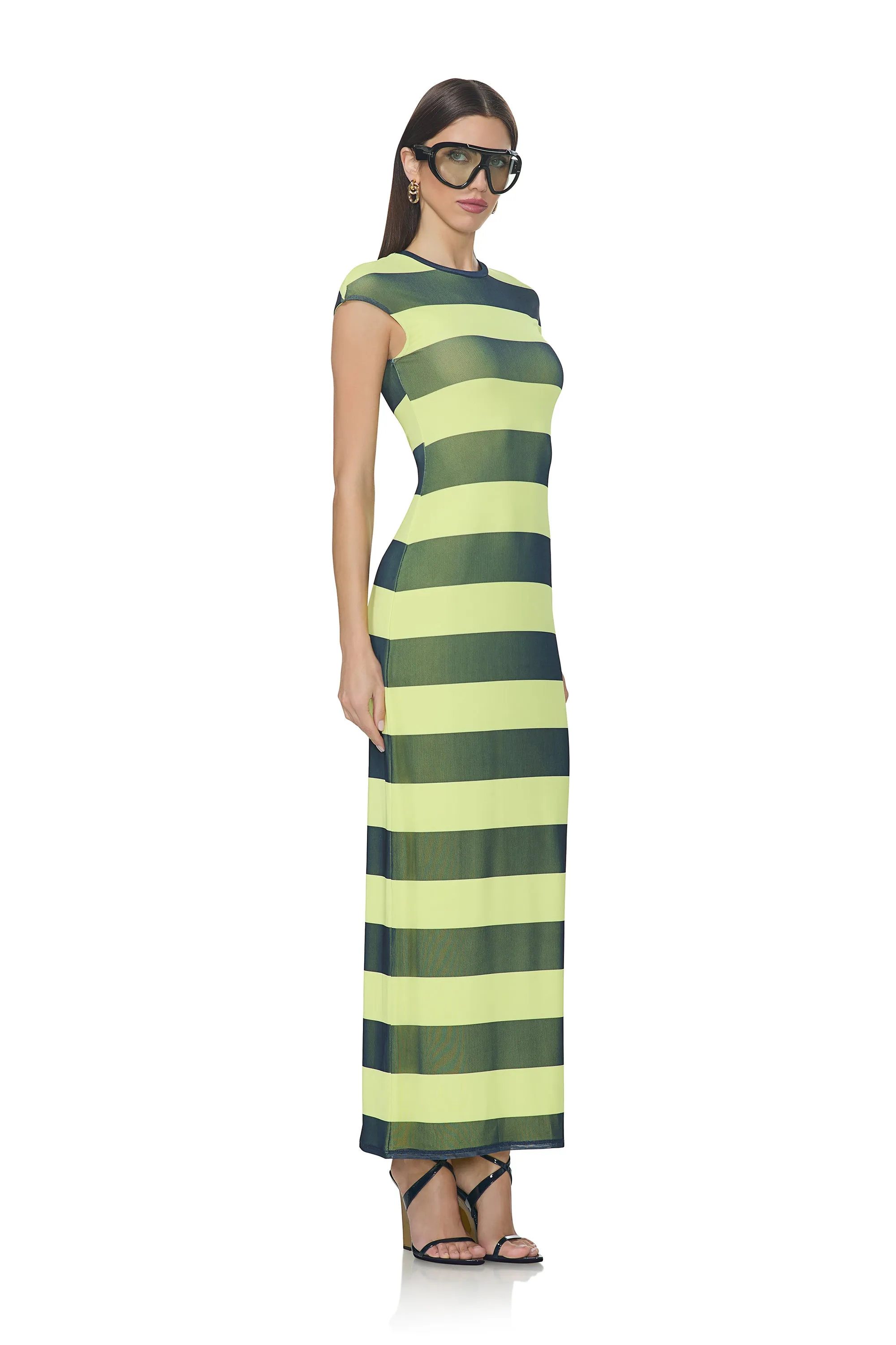 Cody Dress - Lime Rugby