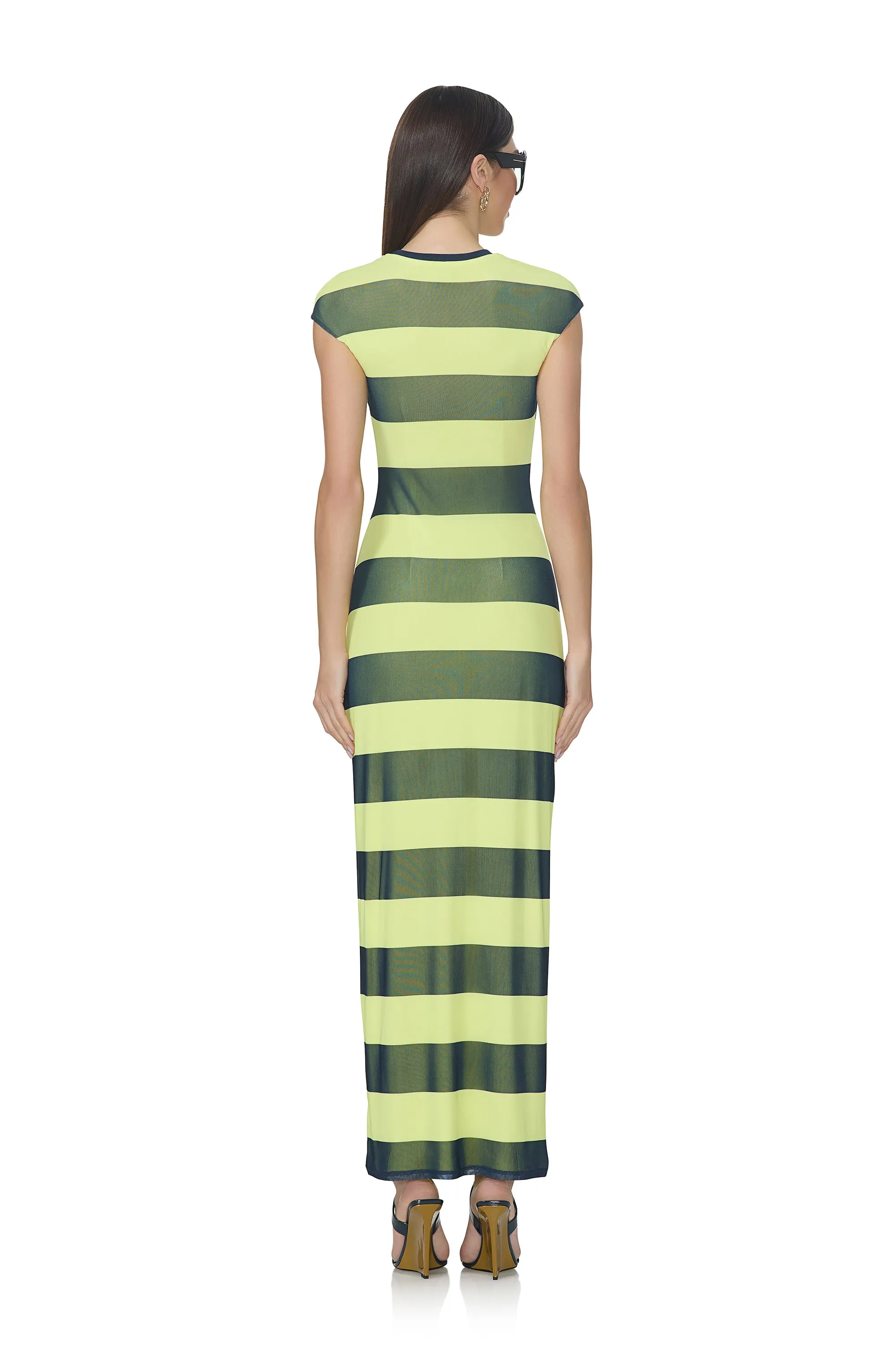 Cody Dress - Lime Rugby