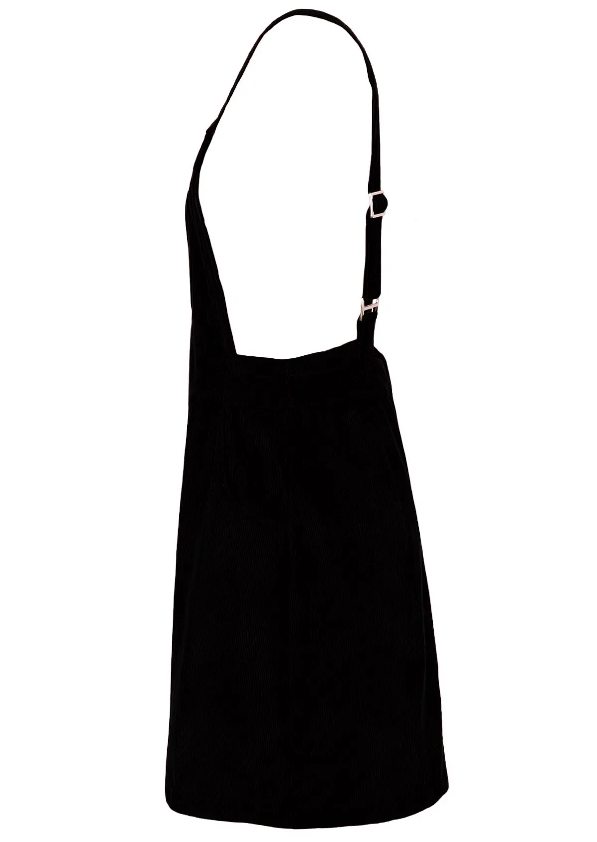 Corduroy Pinafore Black