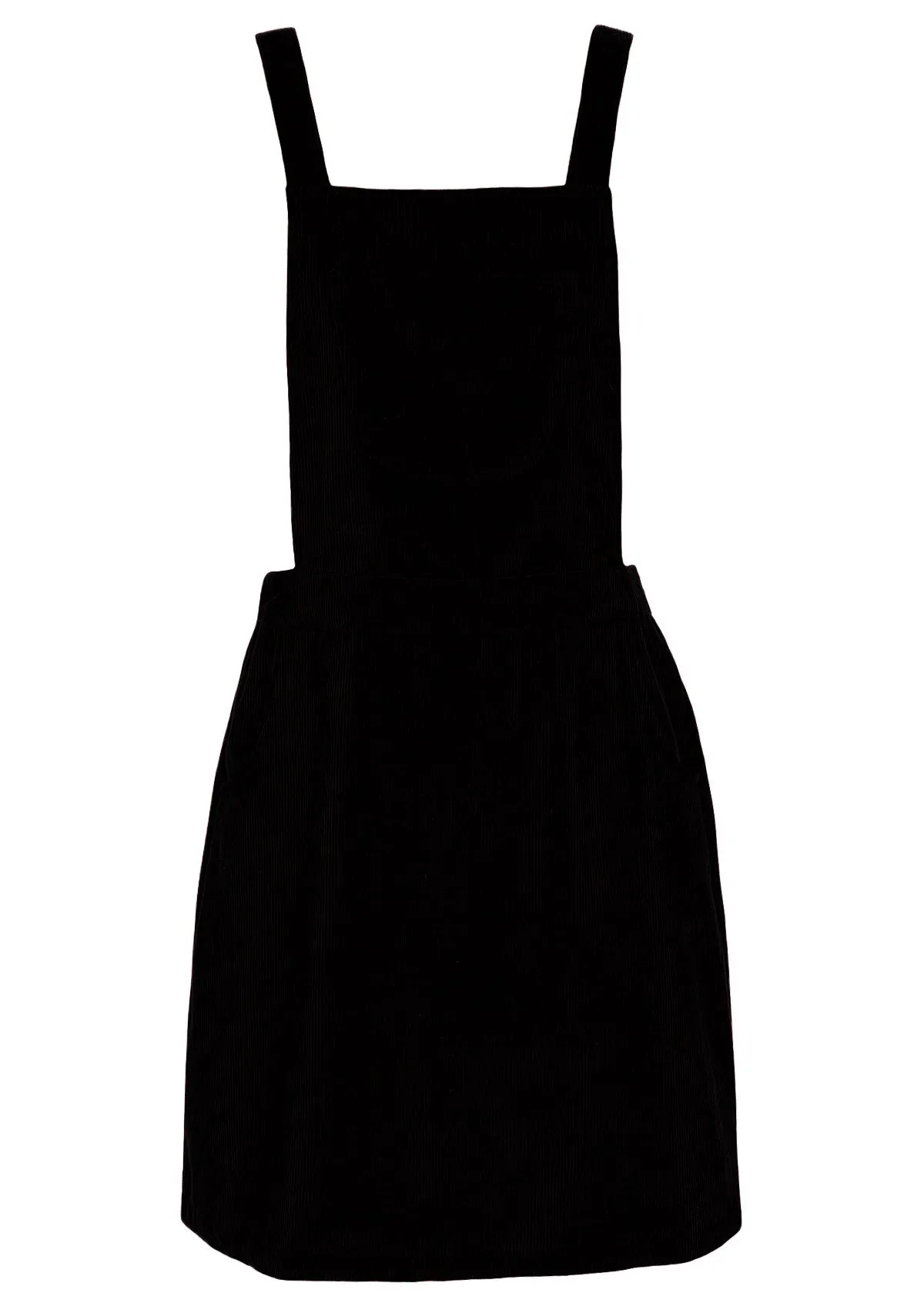 Corduroy Pinafore Black
