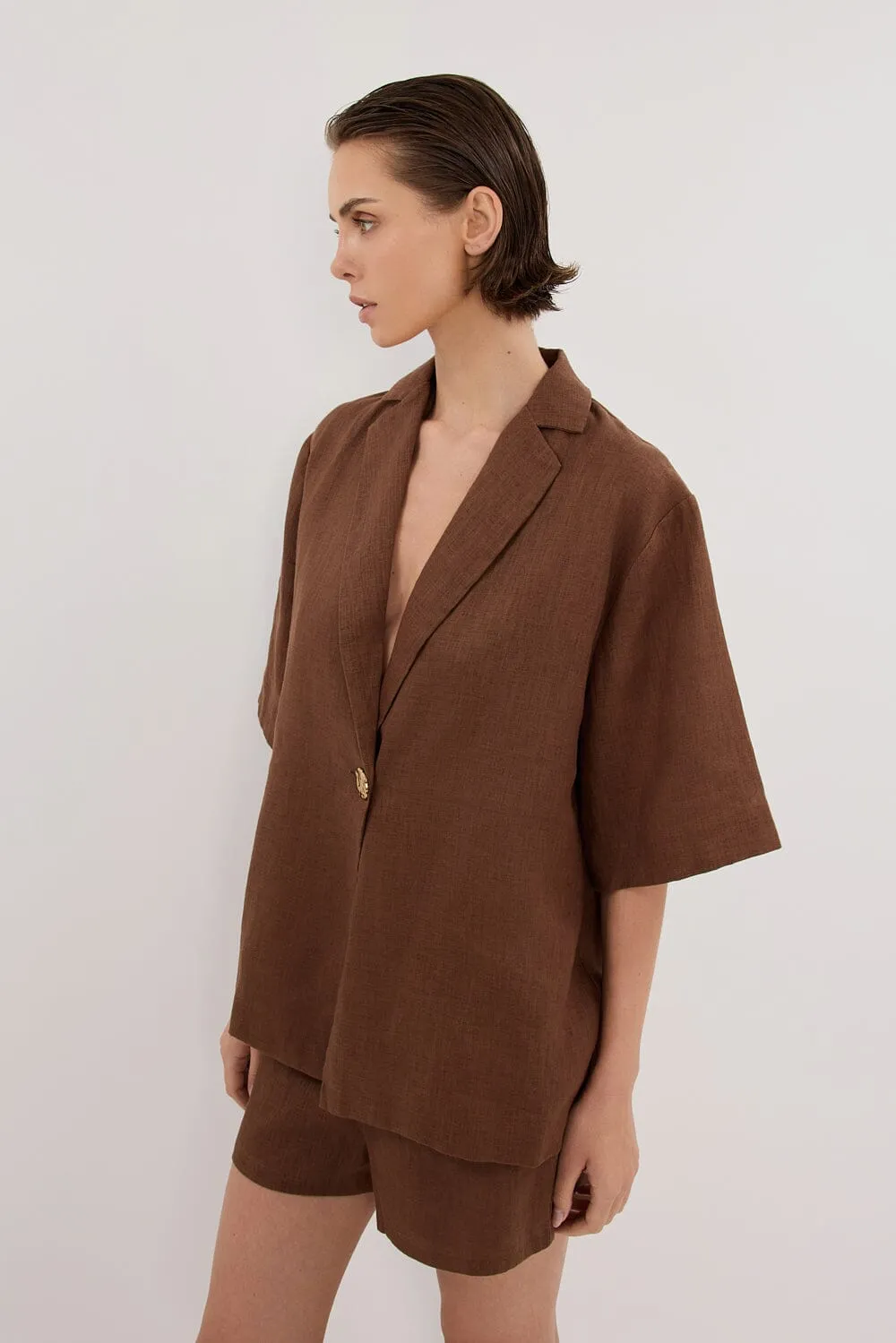 CORY FONDANT LINEN SHORT
