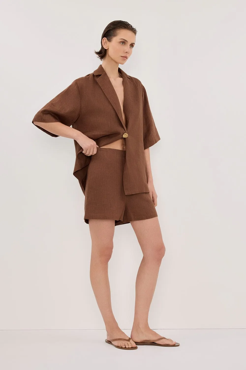 CORY FONDANT LINEN SHORT