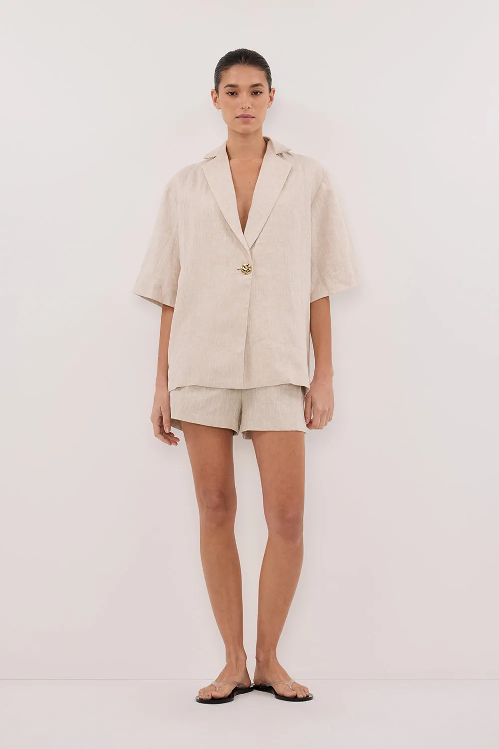 CORY NATURAL LINEN SHORT
