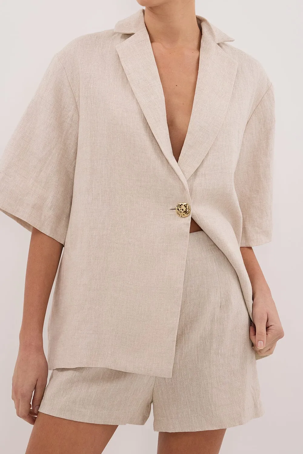 CORY NATURAL LINEN SHORT