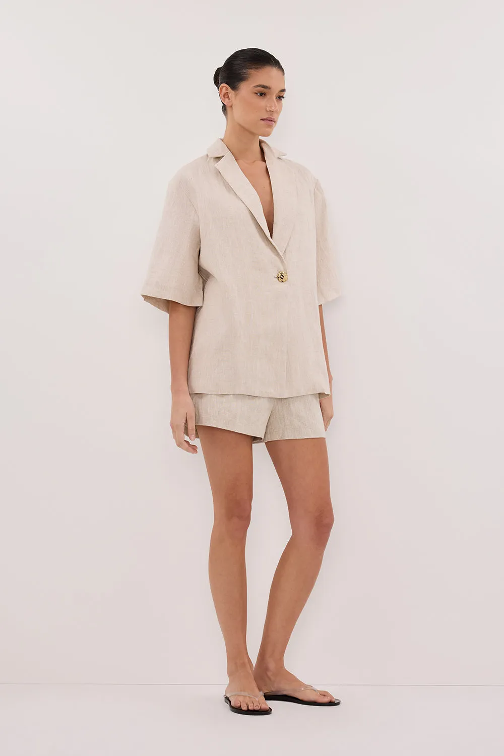 CORY NATURAL LINEN SHORT