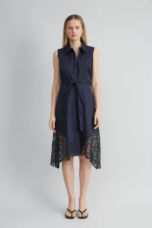 Cotton Lace Hem Dress