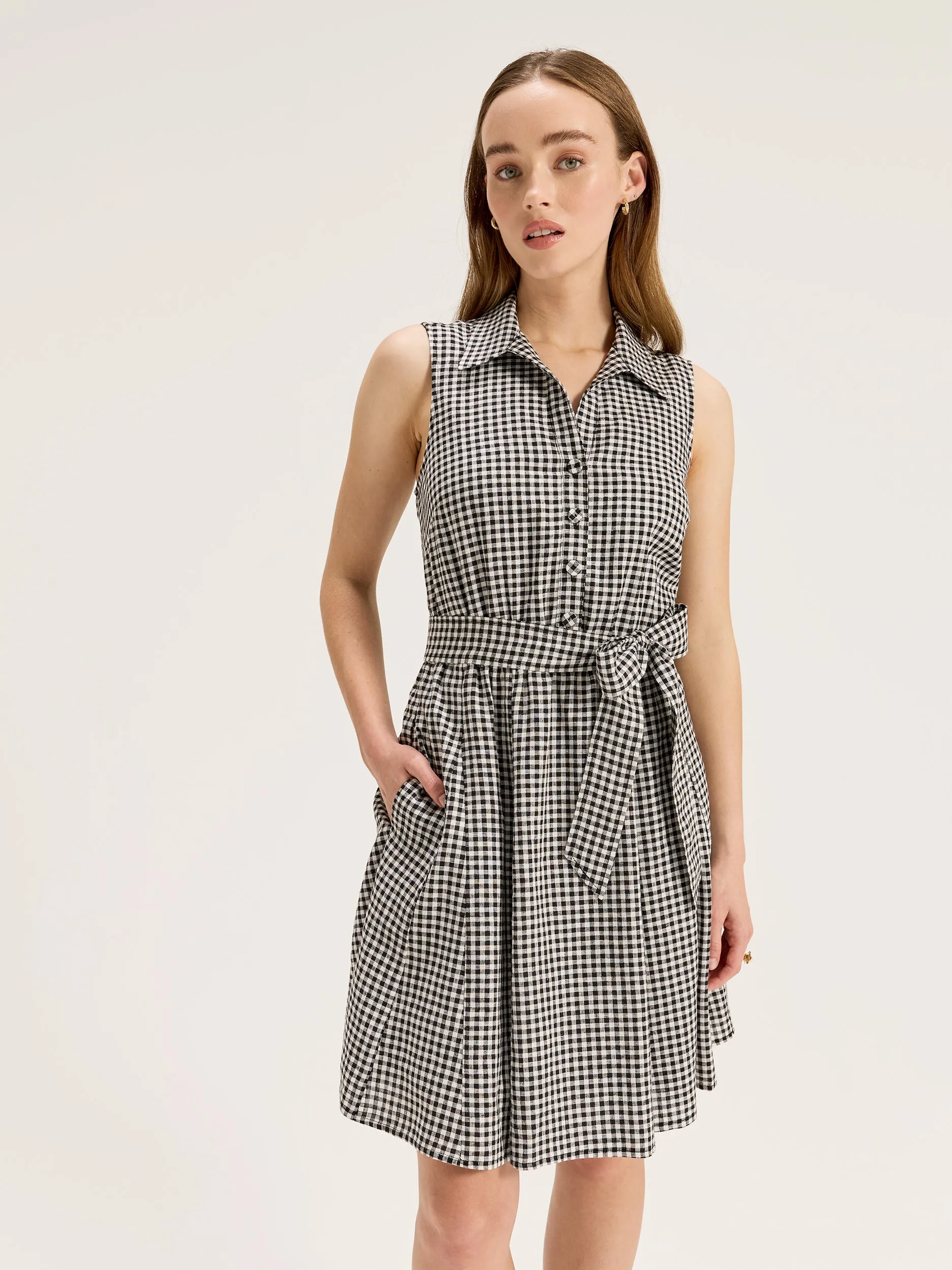 Courtside Check Mini Dress