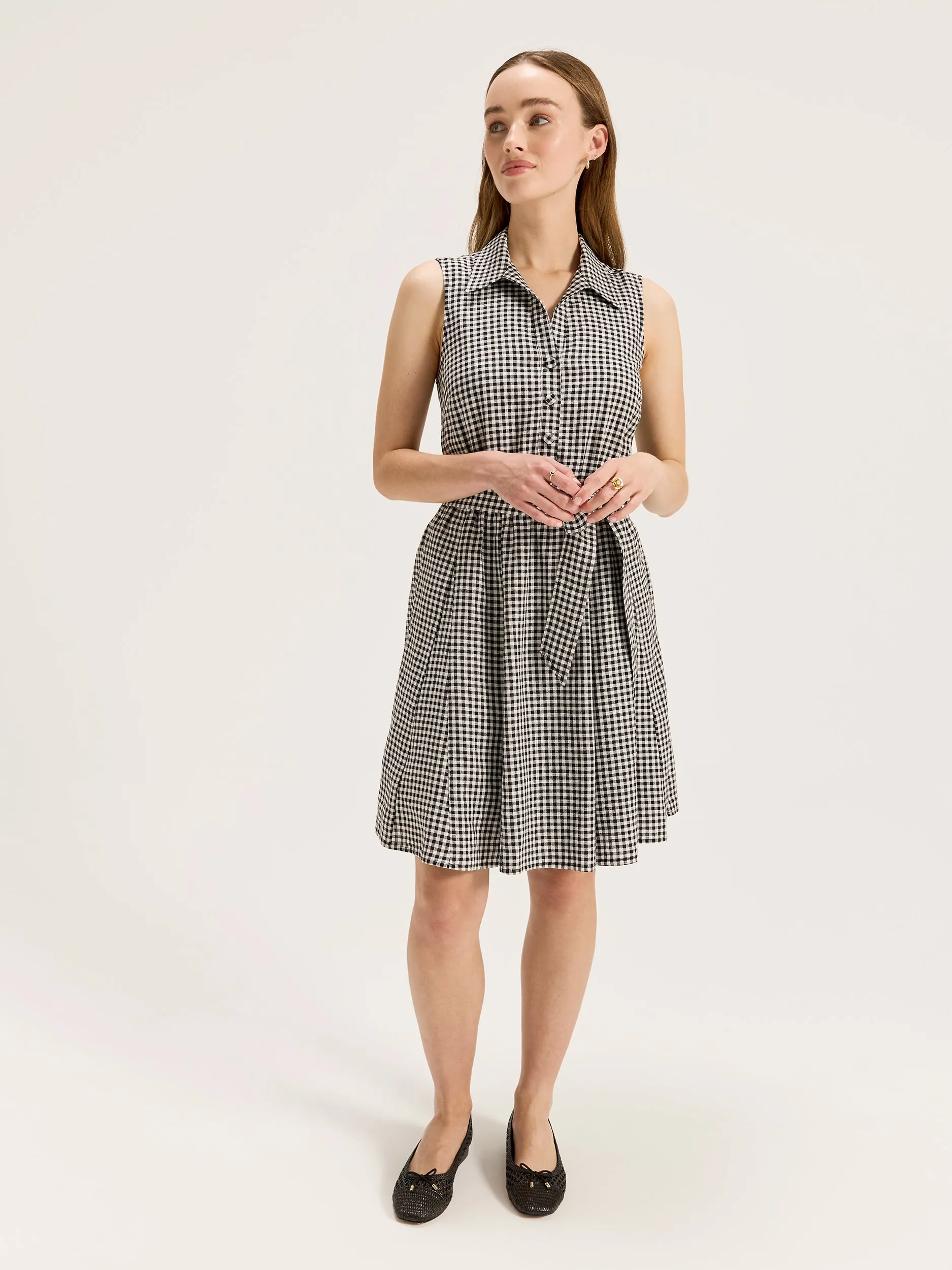 Courtside Check Mini Dress