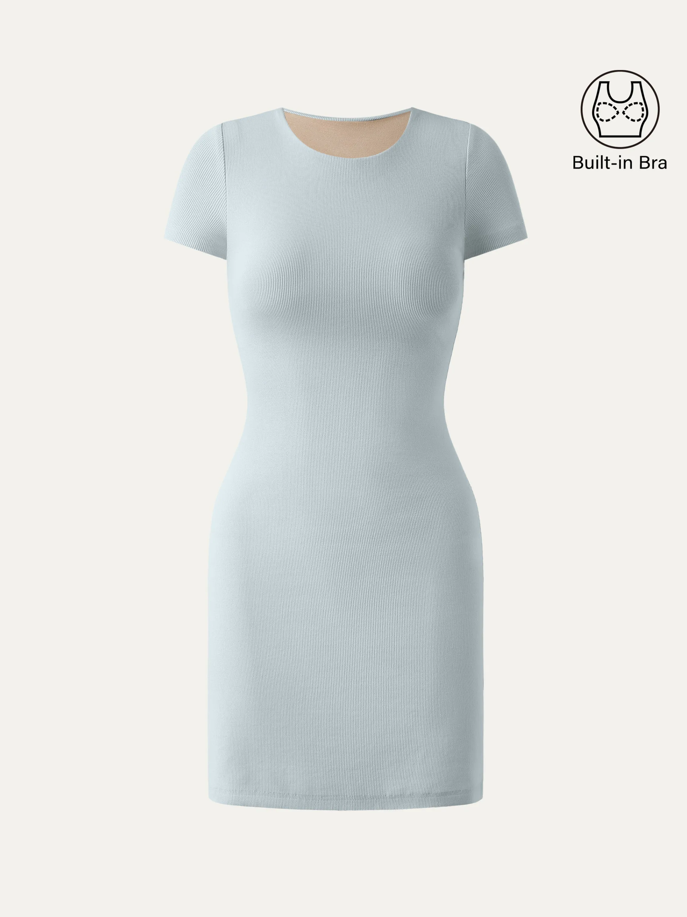 Crewneck Cotton Short Sleeve New Airy Brami Dress