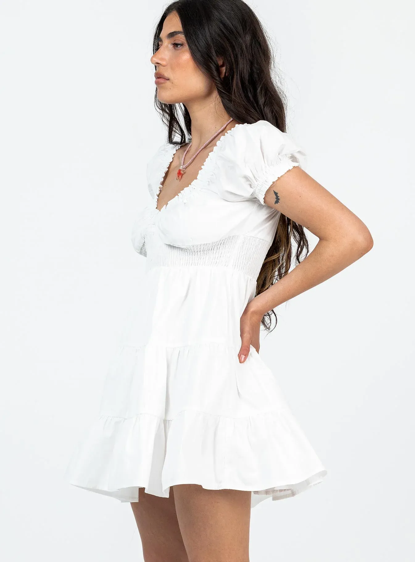 Daniela Mini Dress White Petite