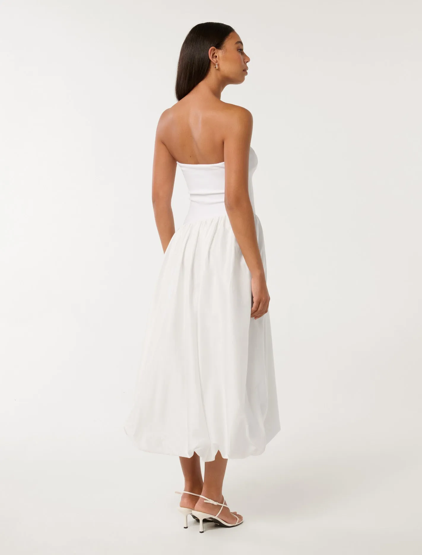 Delilah Bubble Hem Midi Dress