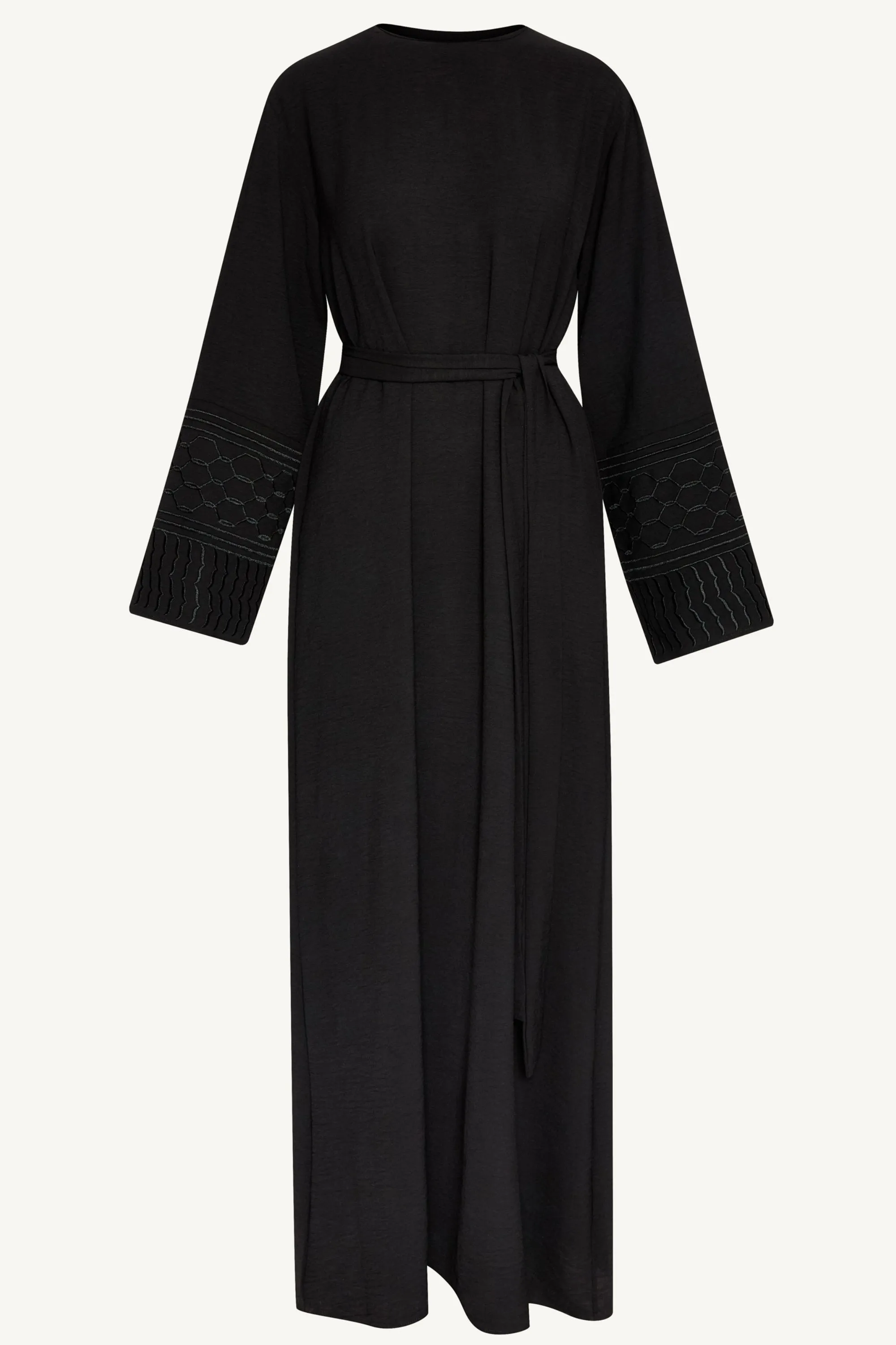 Dima Embroidered Maxi Dress - Black