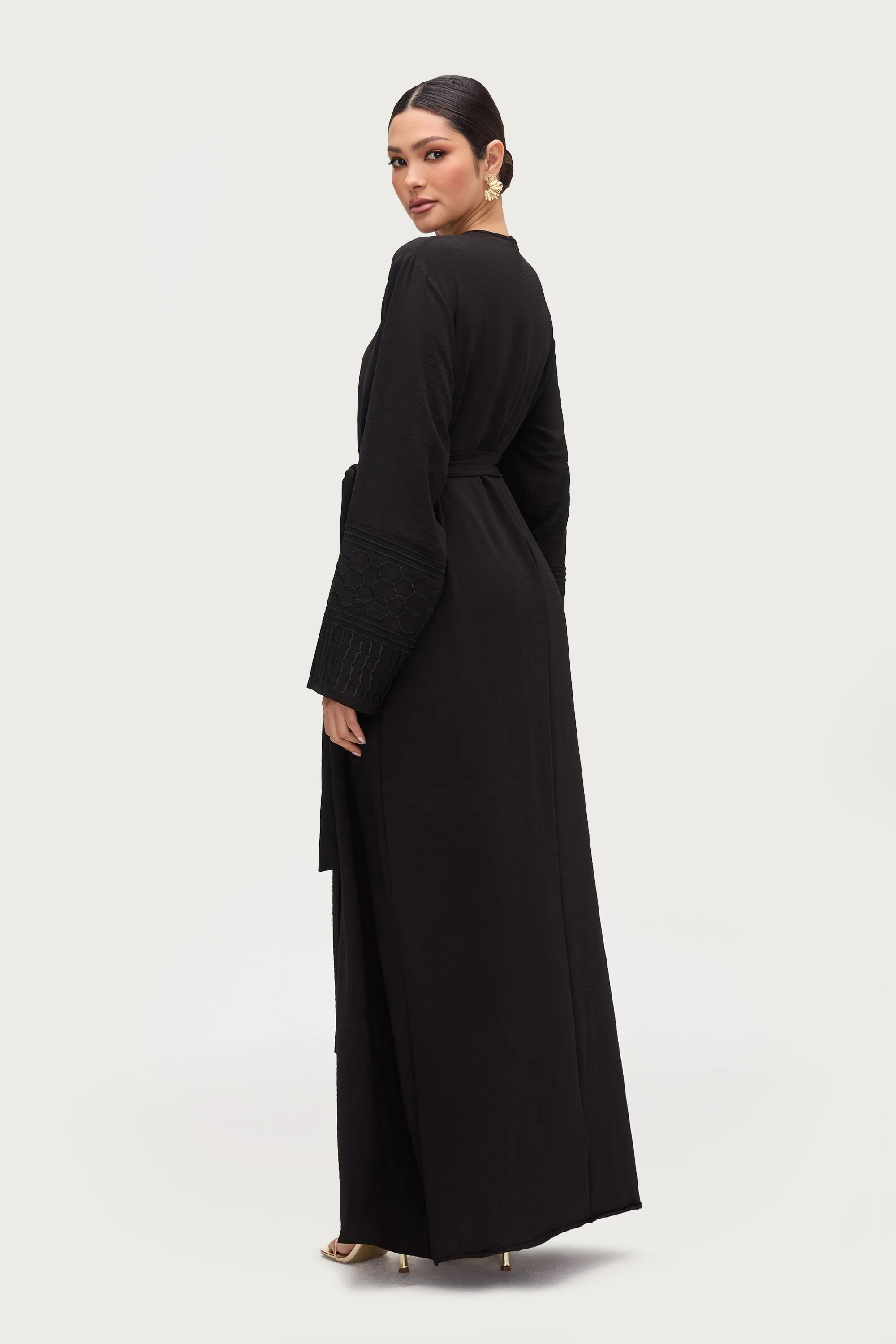 Dima Embroidered Maxi Dress - Black