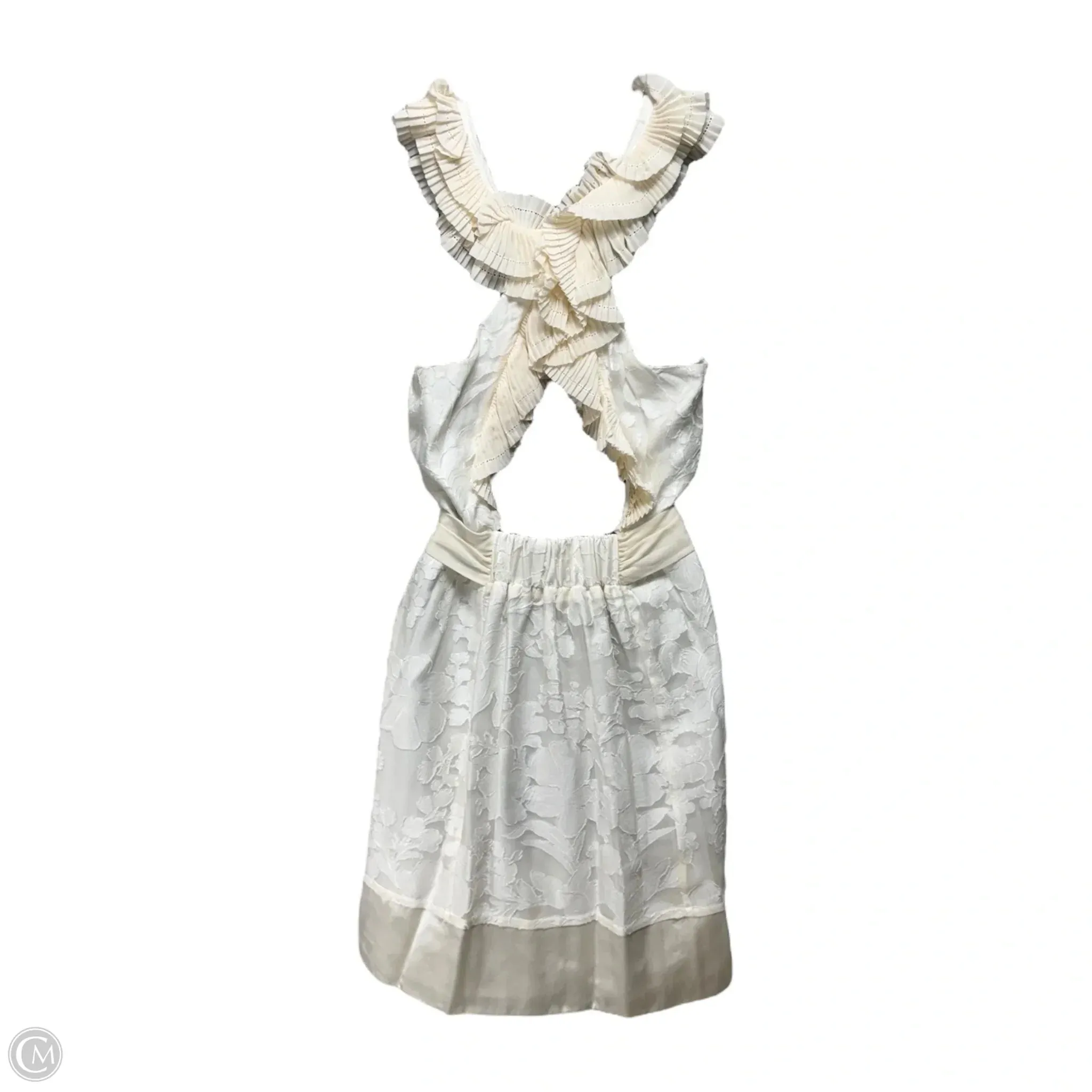 Dress Casual Short By Bcbgmaxazria In Cream, Size: Xs