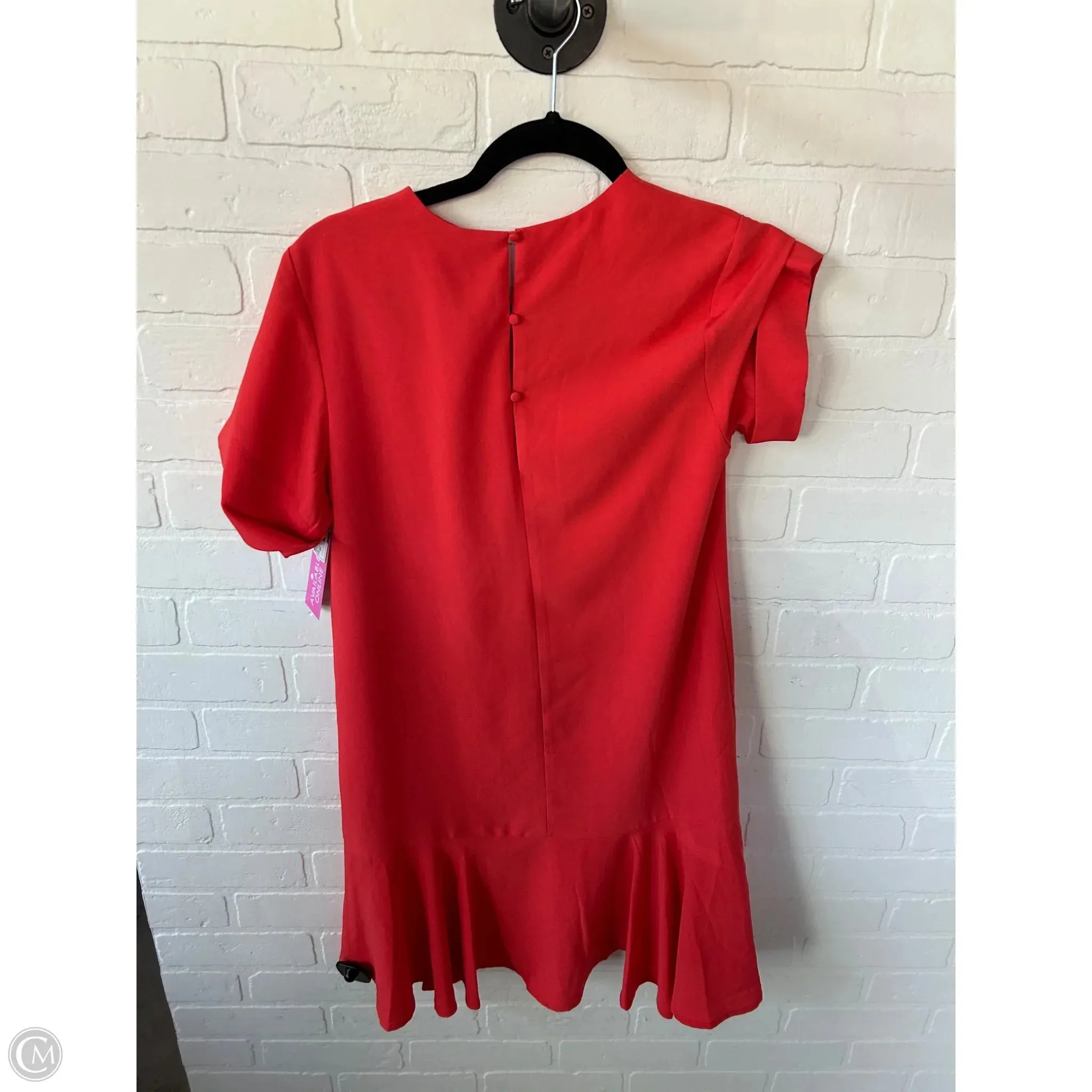 Dress Casual Short By Chelsea 28 In Orange, Size: Xs