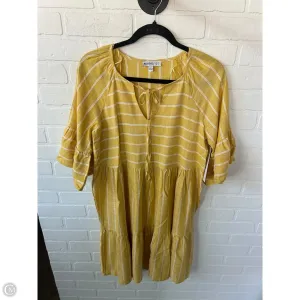 Dress Casual Short By Robbie Bee In Yellow, Size: S