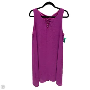 Dress Casual Short By Tacera In Purple, Size: Xl