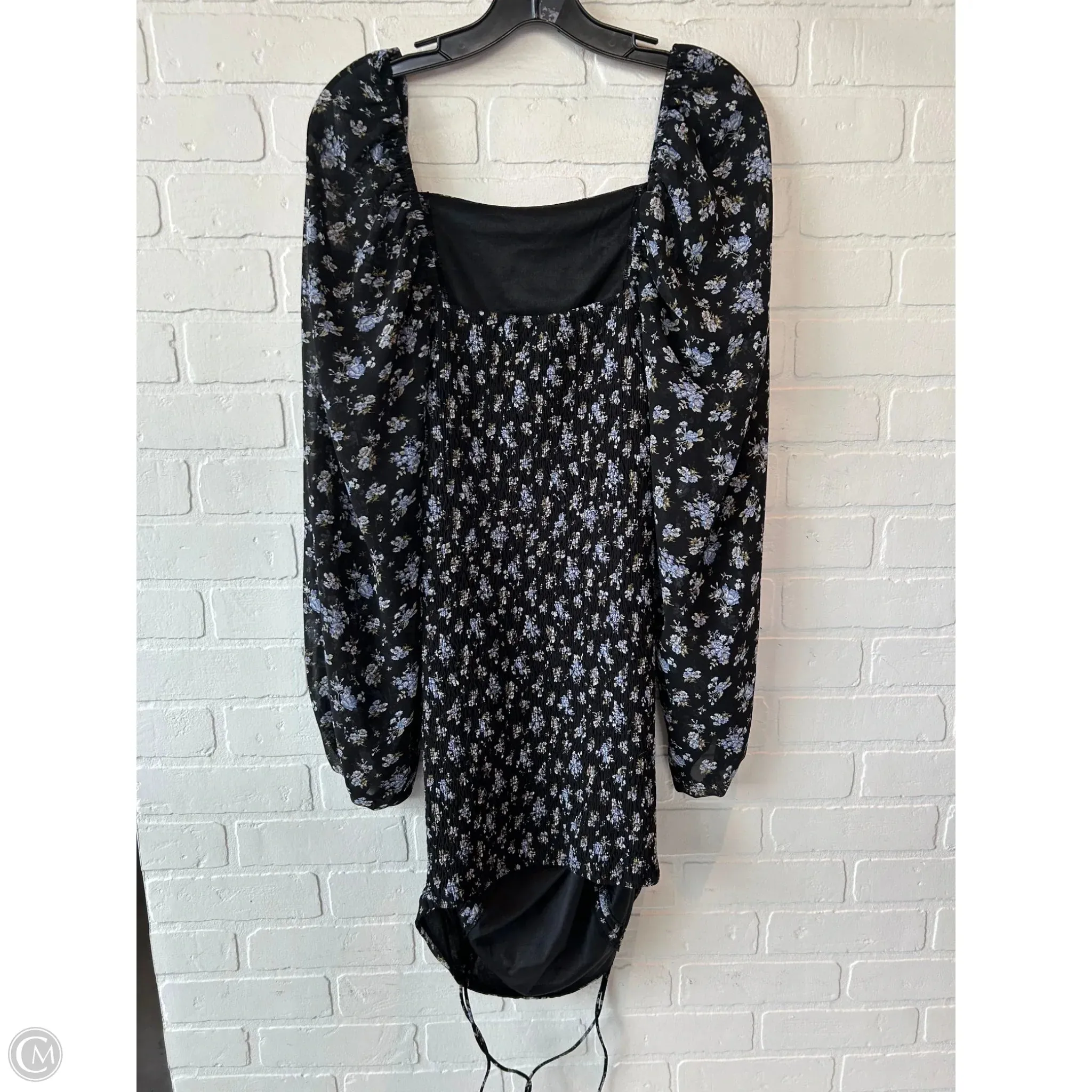 Dress Party Short By Mable In Black & Blue, Size: M