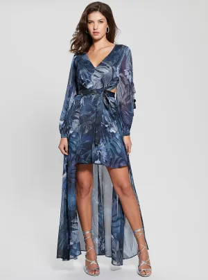 Eco Blue Long Sleeve Farrah Dress