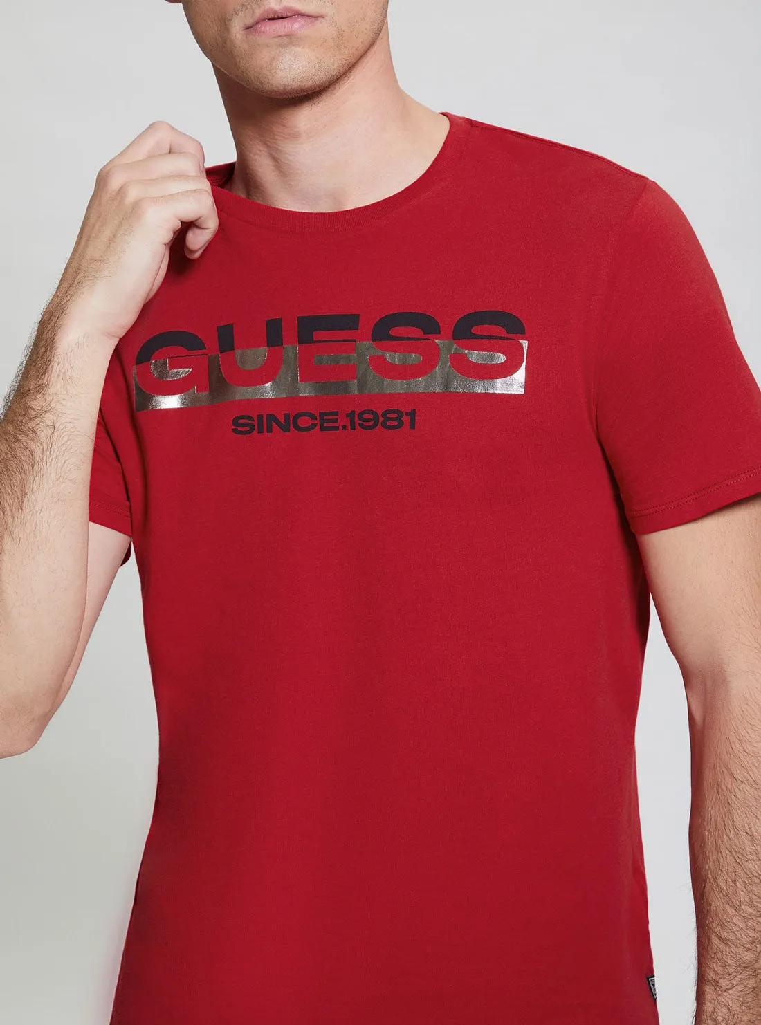 Eco Red Foil Logo Short Sleeve T-Shirt