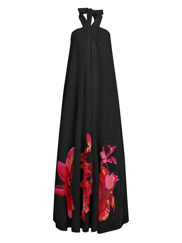 Elegant Evening Off Shoulder Dress Floral Patterns For Women