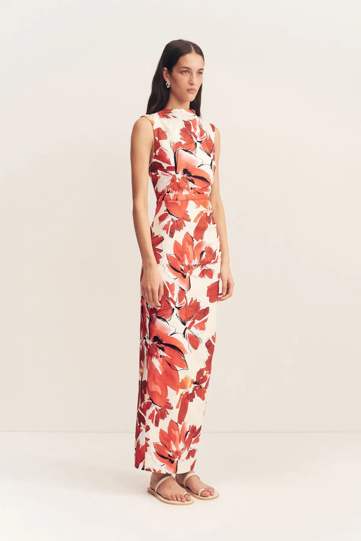 EMBER DRAPED MAXI DRESS