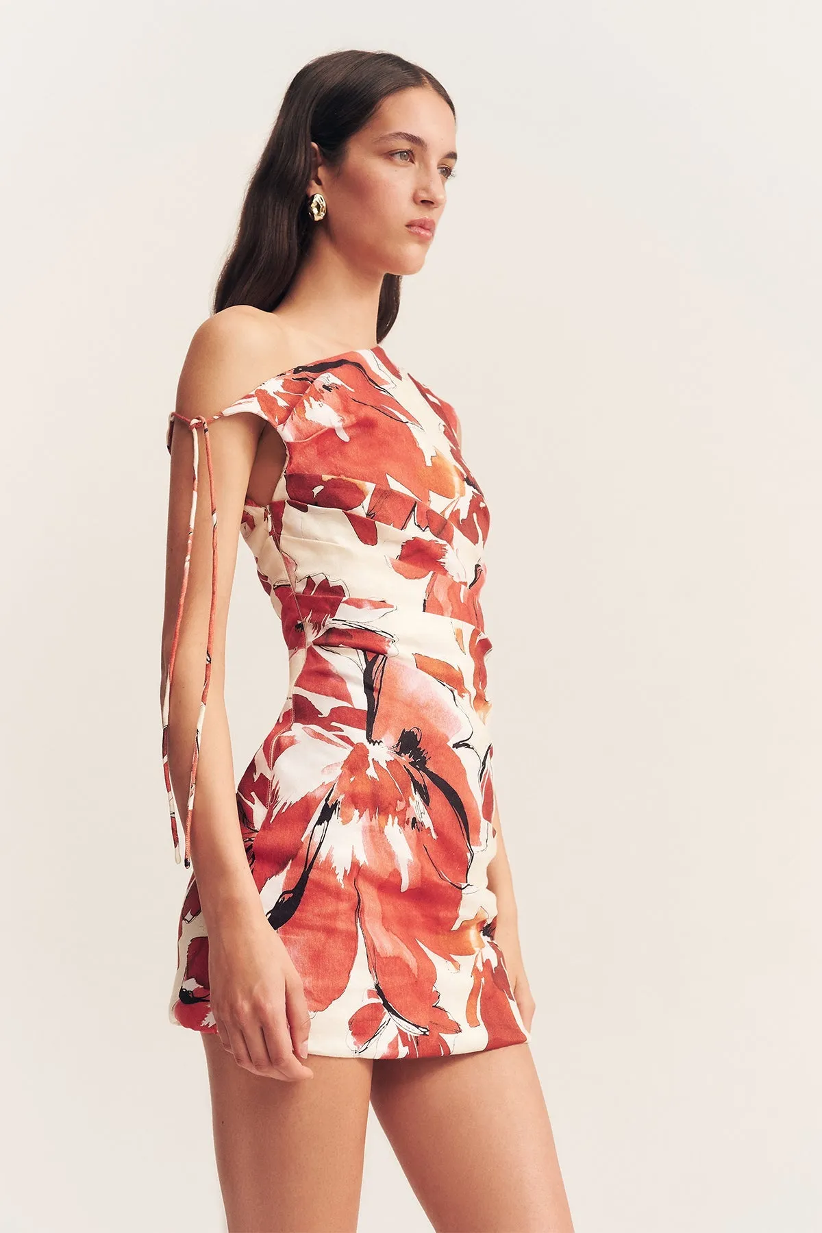 EMBER DRAPED MINI DRESS